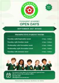 pickhurst-academy-open-day-flyer